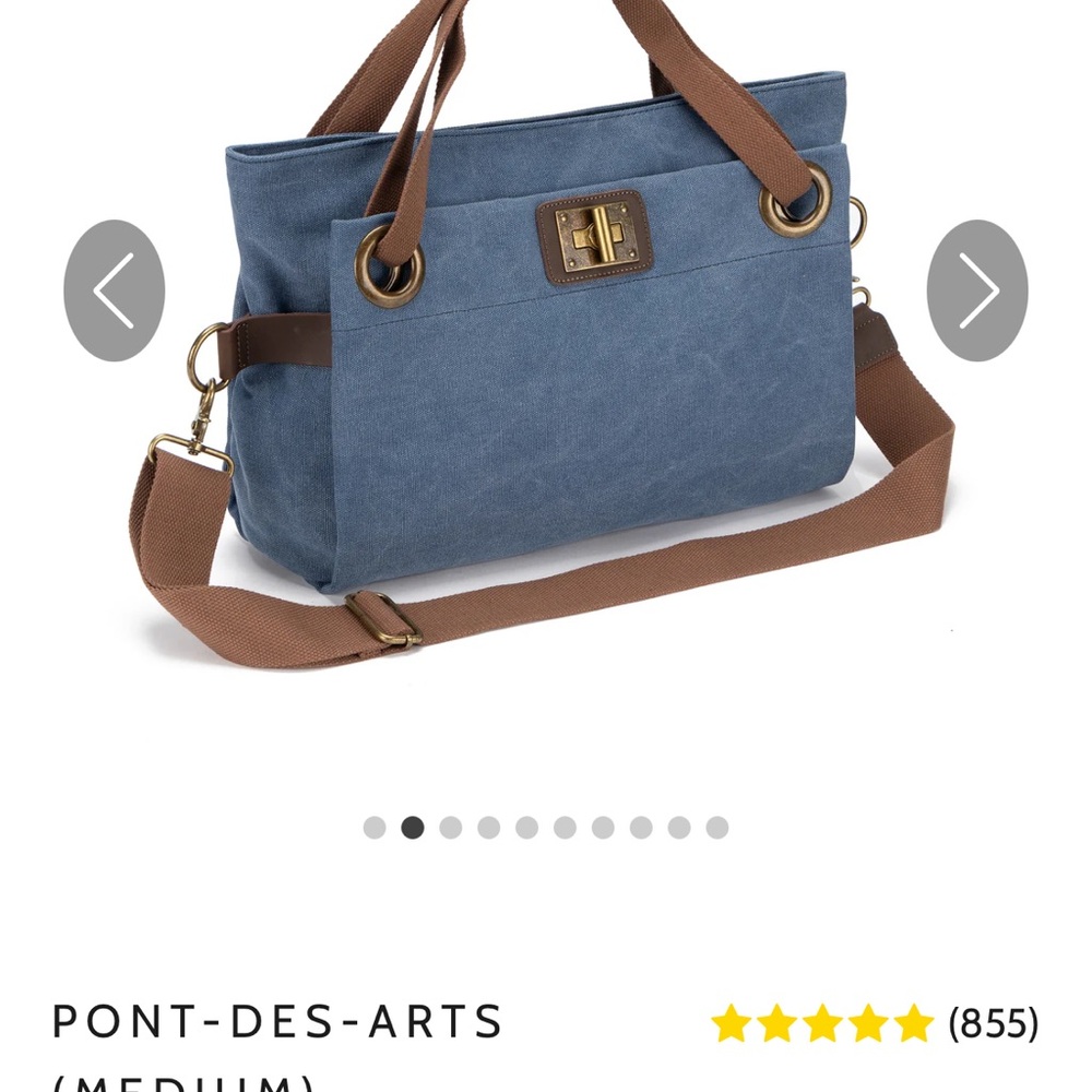 Brand New Zede bag! Blue and Brown Women's Tote Bag
